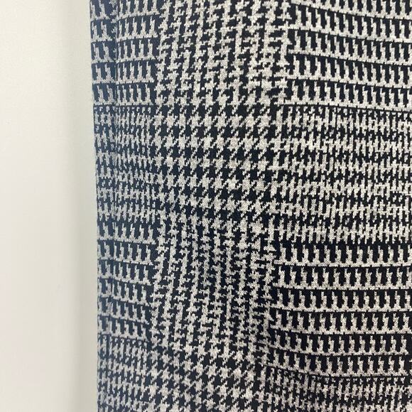 New Loft Gray Black Check Pencil Skirt Elastic Waist Womens Size Small - Picture 12 of 12